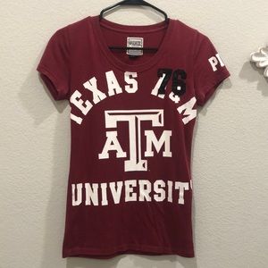 Pink by Victoria secrets Texas A&M Aggies XS T-shirt